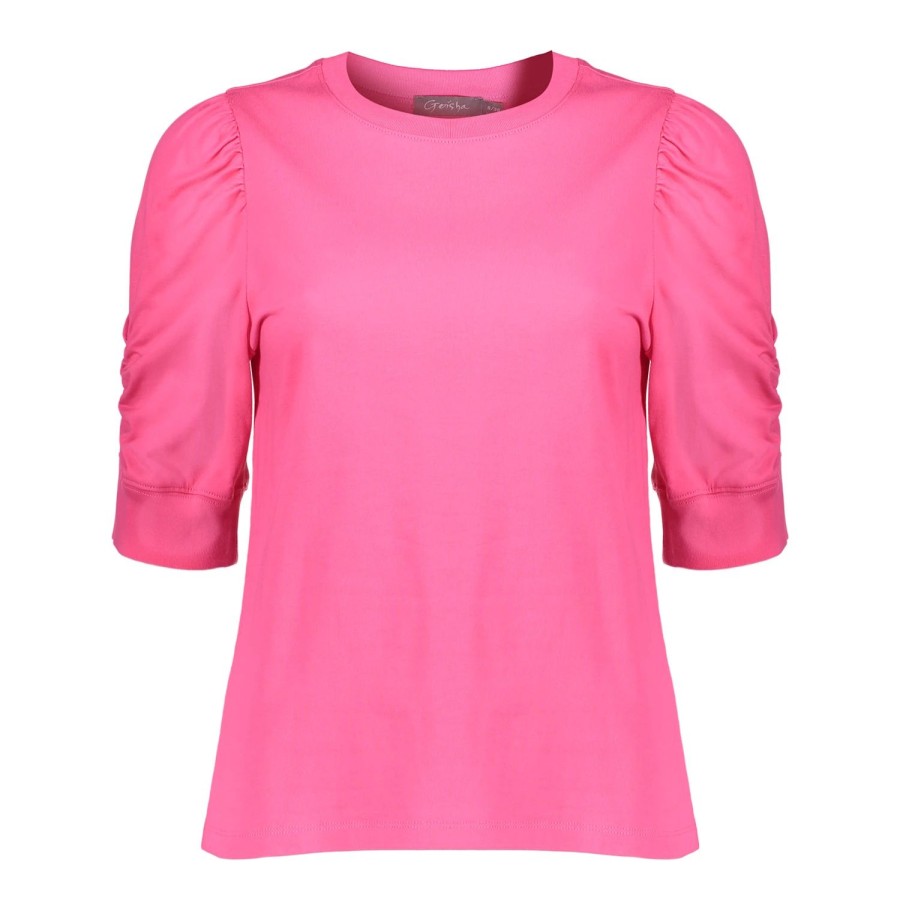 Tops & T-Shirts | Geisha Fashion Geisha Dames Top Met Pofmouwen 42000-10