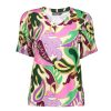 Tops & T-Shirts | Geisha Fashion Geisha Dames Tricot T-Shirt Met Print 42051-60 Jazz