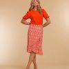 Rokken | Geisha Fashion Geisha Dames Midi Rok Met Overslag 46041-60 Rose