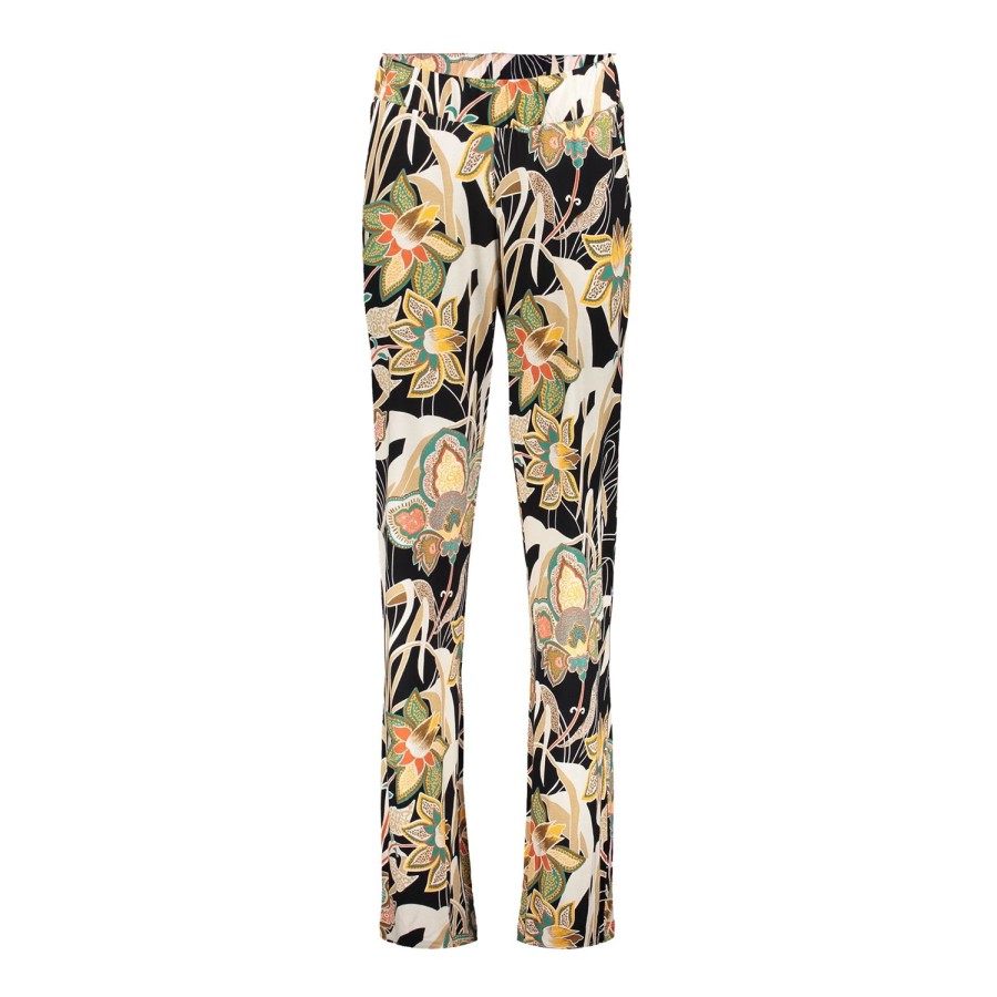 Broeken | Geisha Fashion Geisha Dames Broek Met Print 41104-60 Britt