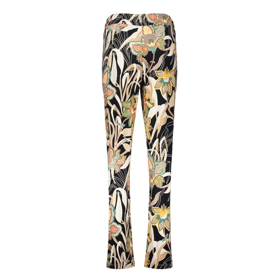 Broeken | Geisha Fashion Geisha Dames Broek Met Print 41104-60 Britt