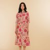 Jurken & Jumpsuits | Geisha Fashion Geisha Dames Jurk Met Bloemenprint 47224-20