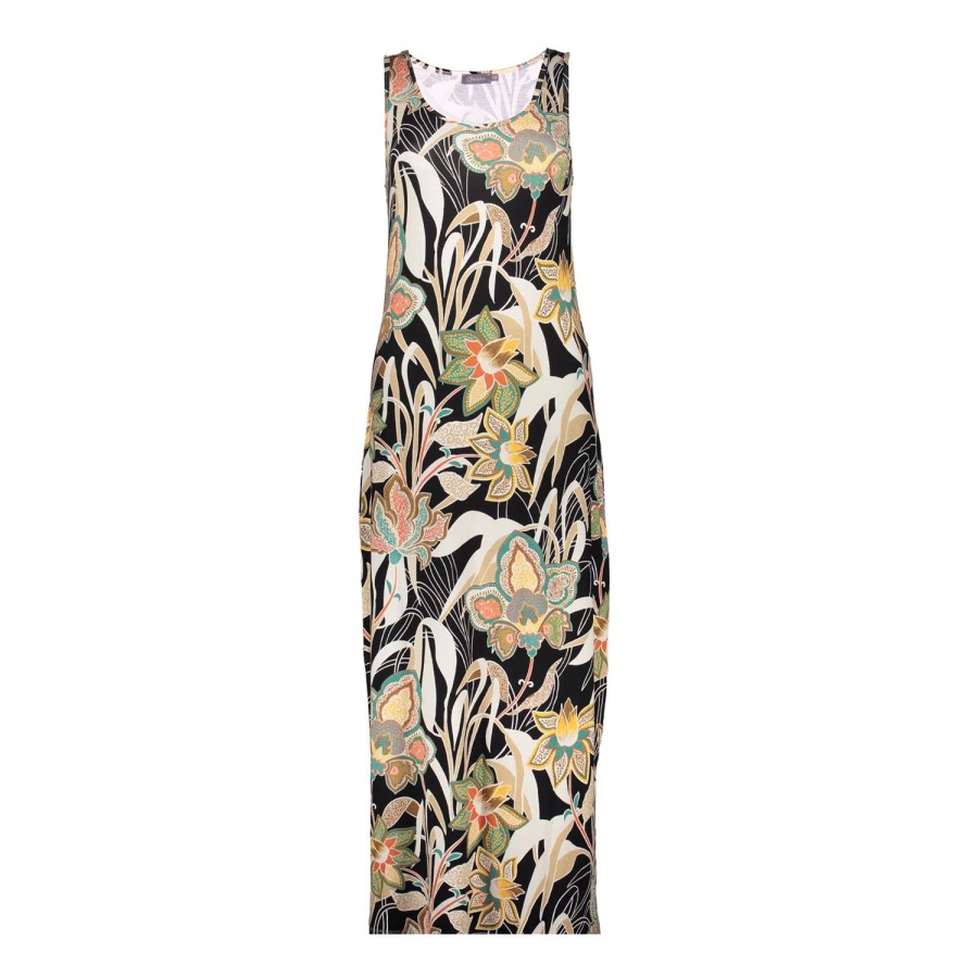 Jurken & Jumpsuits | Geisha Fashion Geisha Dames A-Lijn Jurk Met Print 47132-60 River