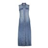 Jurken & Jumpsuits | Geisha Fashion Geisha Dames Long Denim Jurk 47013-10