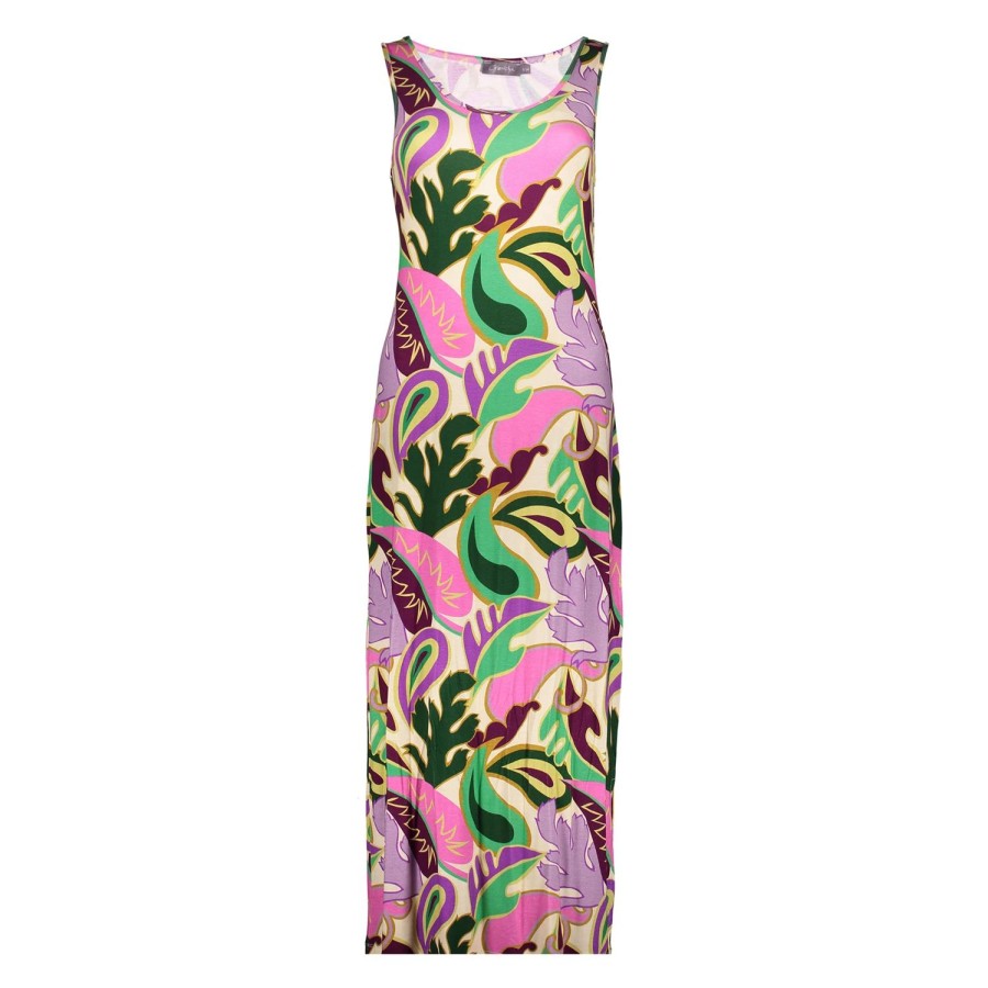 Jurken & Jumpsuits | Geisha Fashion Geisha Dames A-Lijn Jurk Met Print 47132-60 River