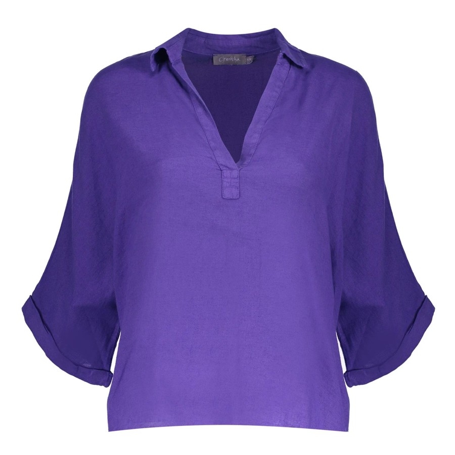 Tops & T-Shirts | Geisha Fashion Geisha Dames Blouse Met Wijde Mouwen 43334-70