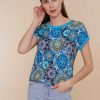 Tops & T-Shirts | Geisha Fashion Geisha Dames Top Met Print 42053-60 Sarah