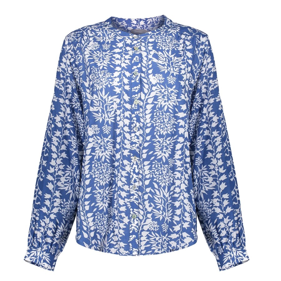 Tops & T-Shirts | Geisha Fashion Geisha Dames Blouse Met Grafische Print 43087-40