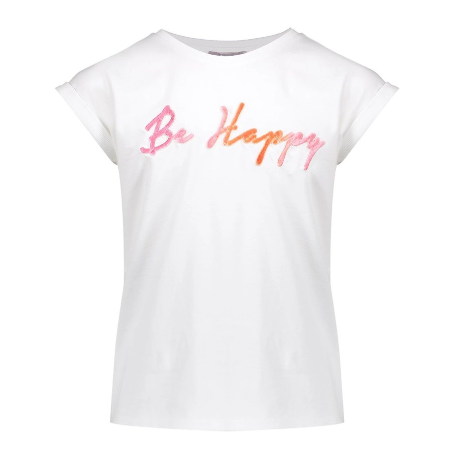 Tops & T-Shirts | Geisha Fashion Geisha Meisjes T-Shirt 'Be Happy' 42107K-41