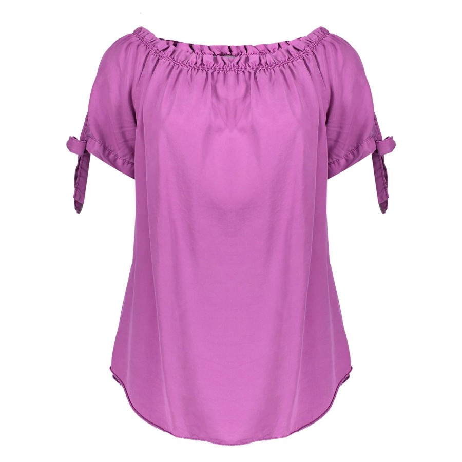 Tops & T-Shirts | Geisha Fashion Geisha Dames Offshoulder Top 43337-70