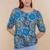 Tops & T-Shirts | Geisha Fashion Geisha Dames Top Met Pofmouwen 42055-60 Ella