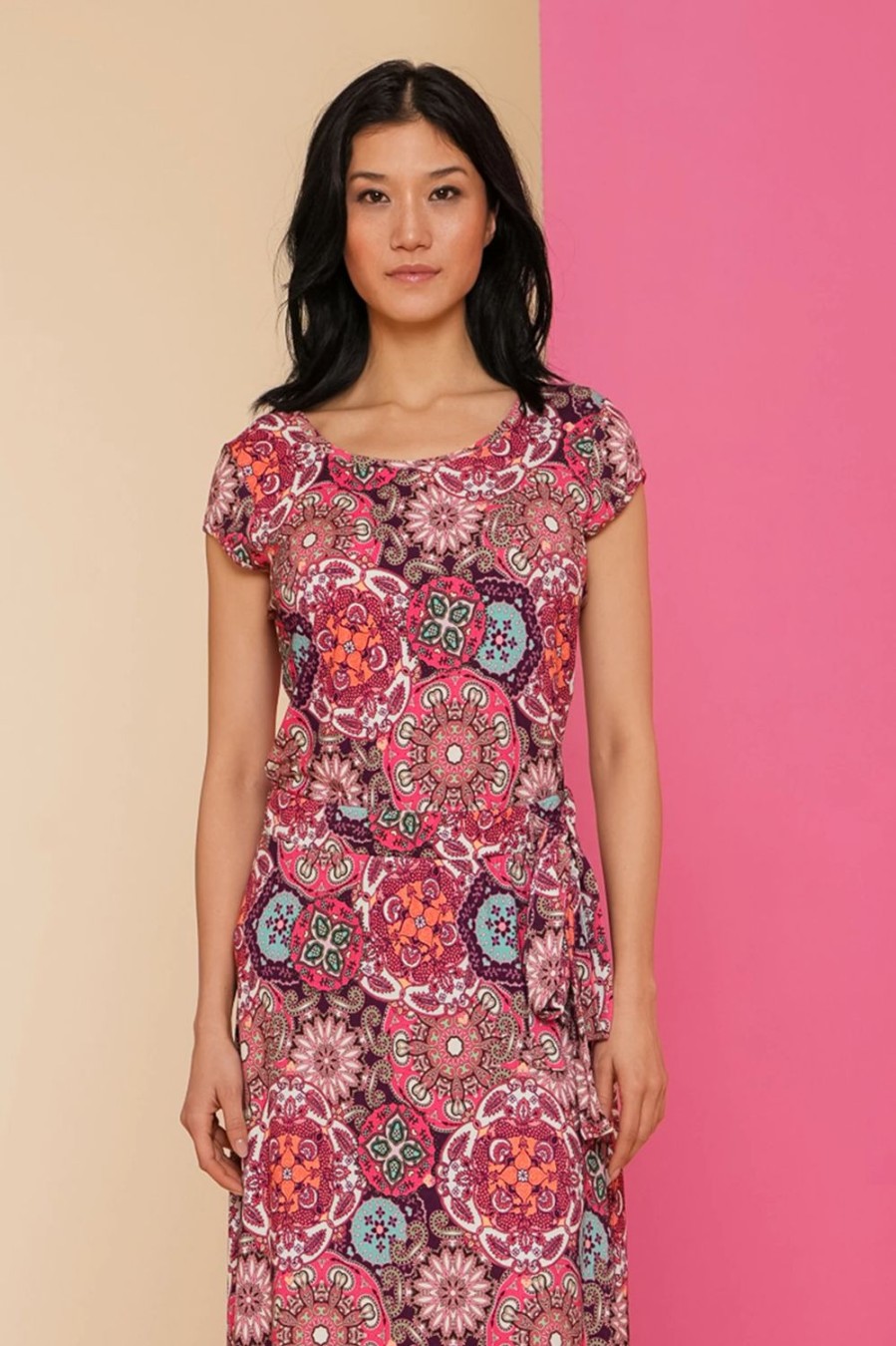 Tops & T-Shirts | Geisha Fashion Geisha Dames Tricot Top Met Print 42052-60 Kate